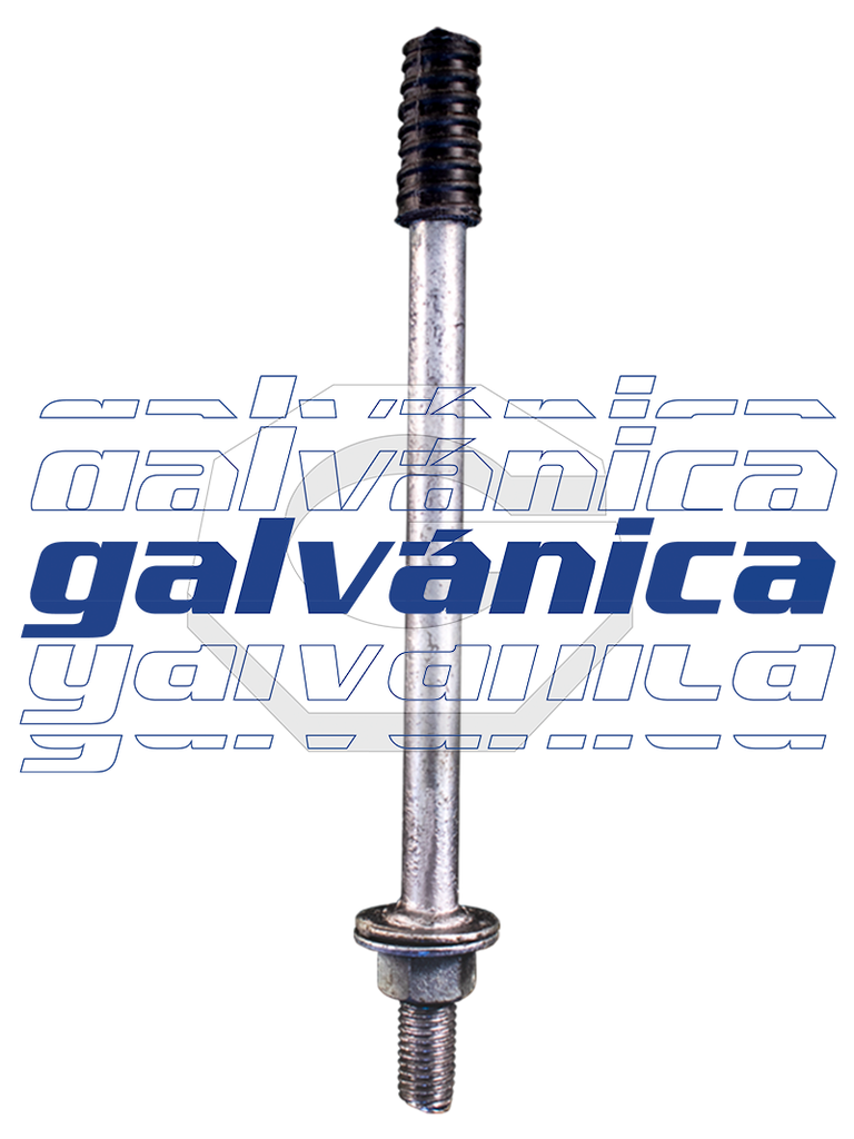 PERNO PIN LARGO GALV, 19.05 X 305 MM (3/4X12"), ARANDELA CUADRADA